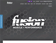 Tablet Screenshot of fusionmuscle.com